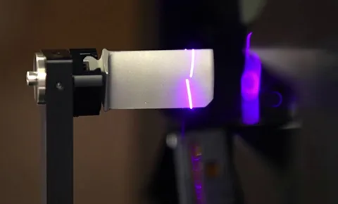 Laser scanned blade