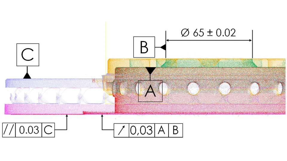 Brake in-line non-contact inspection