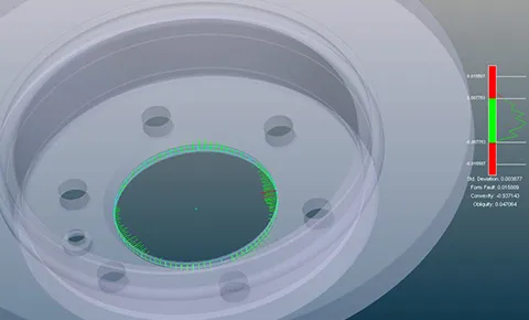 Laser brake runout inspection