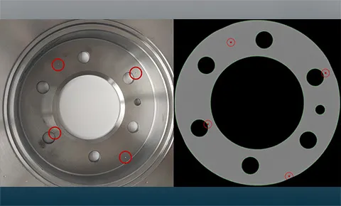 Brake inspection porosity