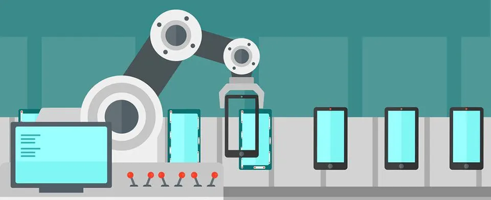 Assembly line drawing