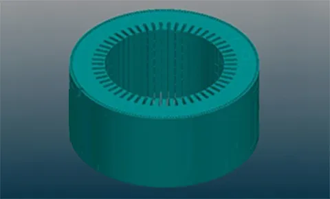 CAD model of stator