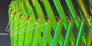 3D point cloud of gear reveals micron-level defects