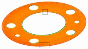 3D point cloud of a brake drum